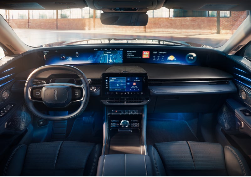 The panoramic display is shown in a 2024 Lincoln Nautilus® SUV. | Preston Lincoln in Hurlock MD